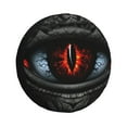 thumbnail image 1 of DouZhe Waterproof Spare Tire Cover, Fantasy Devil Dragon Eyes Prints Adjustable Wheel Covers Fit for Jeep Trailer RV SUV Car, 16 inch, 1 of 7