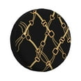 thumbnail image 1 of DouZhe Waterproof Spare Tire Cover, Fashion Golden Chains Texture Prints Adjustable Wheel Covers Fit for Jeep Trailer RV SUV Car, 17 inch, 1 of 7