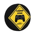 thumbnail image 1 of DouZhe Waterproof Spare Tire Cover, Gamer Zone Warning Sign Prints Adjustable Wheel Covers Fit for Jeep Trailer RV SUV Car, 17 inch, 1 of 7