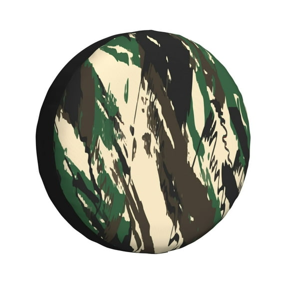 DouZhe Waterproof Spare Tire Cover, Hunter Camo Prints Adjustable Wheel Covers Fit for Jeep Trailer RV SUV Car, 15 inch