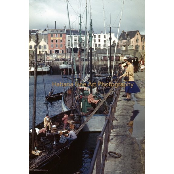 Douarnenez France Harbor Photo Print, Unframed Paper Poster 8x10in