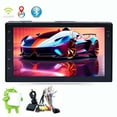 thumbnail image 1 of Double 2 DIN Android Car Radio Bluetooth Stereo 7 inch Touchscreen Head Unit Mirror Link with GPS WiFi 1+16G USB MP5 Player, 1 of 15
