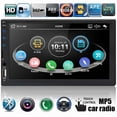 thumbnail image 1 of Double 2 Din Car Stereo 7" Inch Touch Screen Car Radio with Bluetooth Handsfree IOS/Android Mirro for GPS FM Radio MP5/USB/AUX/TF Multimedia Player, 1 of 17