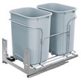 Double 27 Quart PullOut Trash Can with SoftClose Slides, Sliding