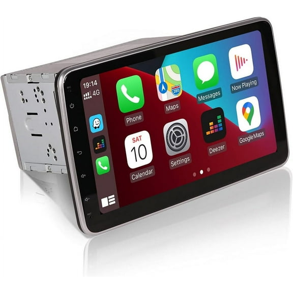 Double 2Din Rotatable 10.1in Touch Screen GPS Car Stereo DSP Radio Weather 8Core