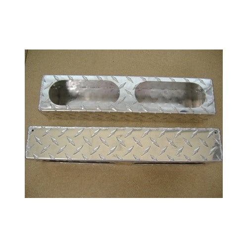 Double 6" Oval Aluminum Mounting Boxes for LED Oval Brake Stop Turn Tail Lights
