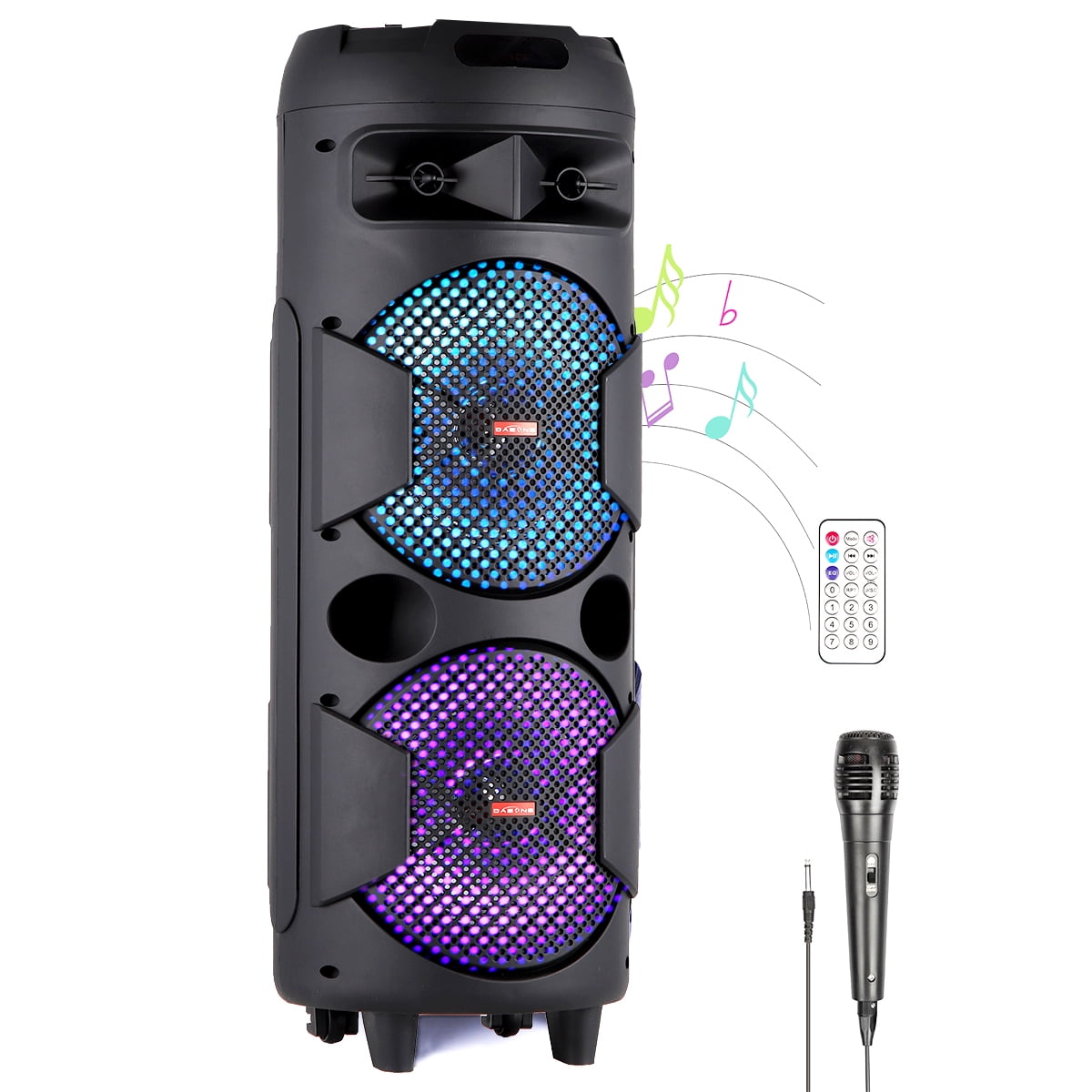 2023 New Double-eight-inch Outdoor Party Home Video Singing High Volume And  Good Sound Quality Wireless Bluetooth Speaker Column - Speakers - AliExpress