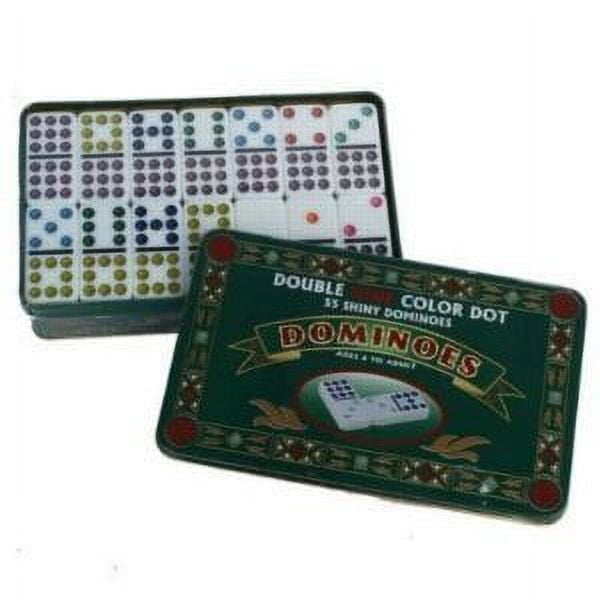 Double 9 Dominoes in Tin Case Board Game