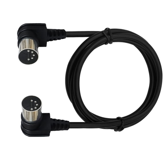 Double 90 Degree Right Angled Cable DIN Plug Socket Extension Cord Wire Male Din-5pin