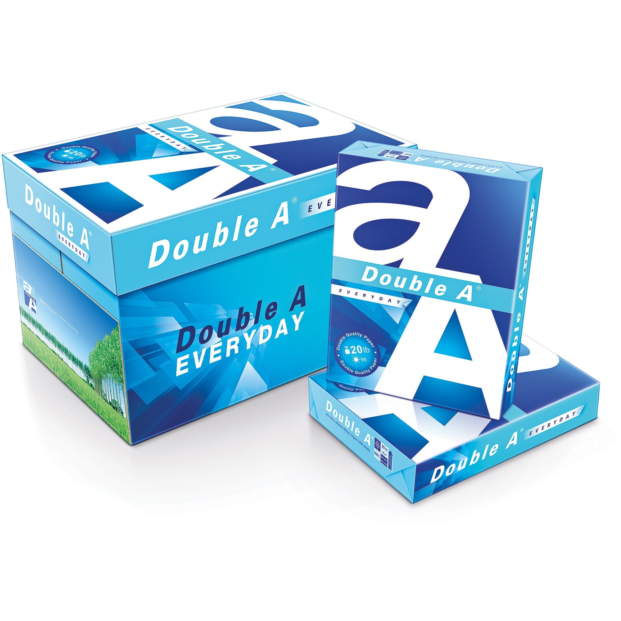 Double A Copy & Multipurpose Paper - White - 8 1/2" X 14" - Smooth - 5000 / Carton