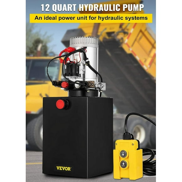 Double Acting Hydraulic Power Unit 12V 13 Quart Car Lift Hydraulic Pump Power Unit