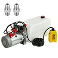 thumbnail image 1 of Double Acting Hydraulic Power Unit 12V 6 Quart Car Lift Hydraulic Pump Power Unit, 1 of 8