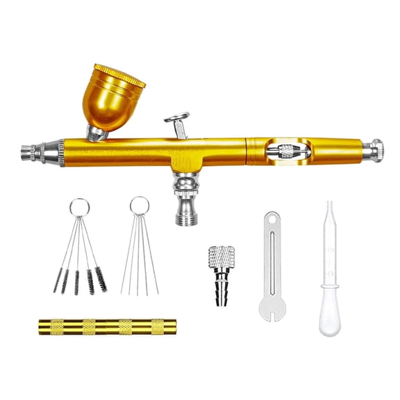 Double-Action 0.3mm Gravity-Feed Airbrush for Nail Manicures Small Air Brush Double-Action Large Feed Air Brush