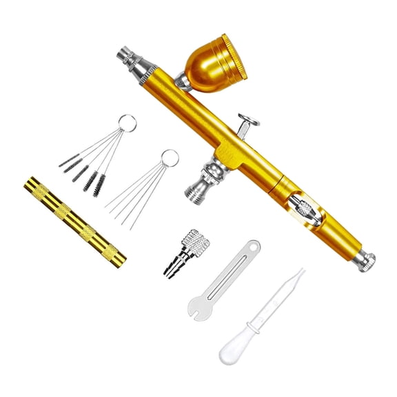 Double-Action 0.3mm Gravity-Feed Airbrush for Nail Manicures Small Air Brush Double-Action Large Gravity Feed Air Brush