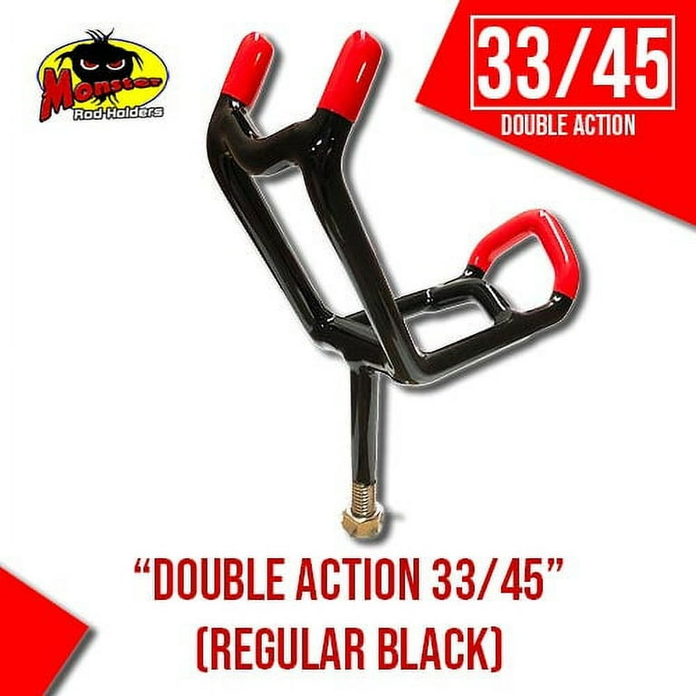 Double Action 33/45 Rod Holder, Right-Handed, 4 Original Black 