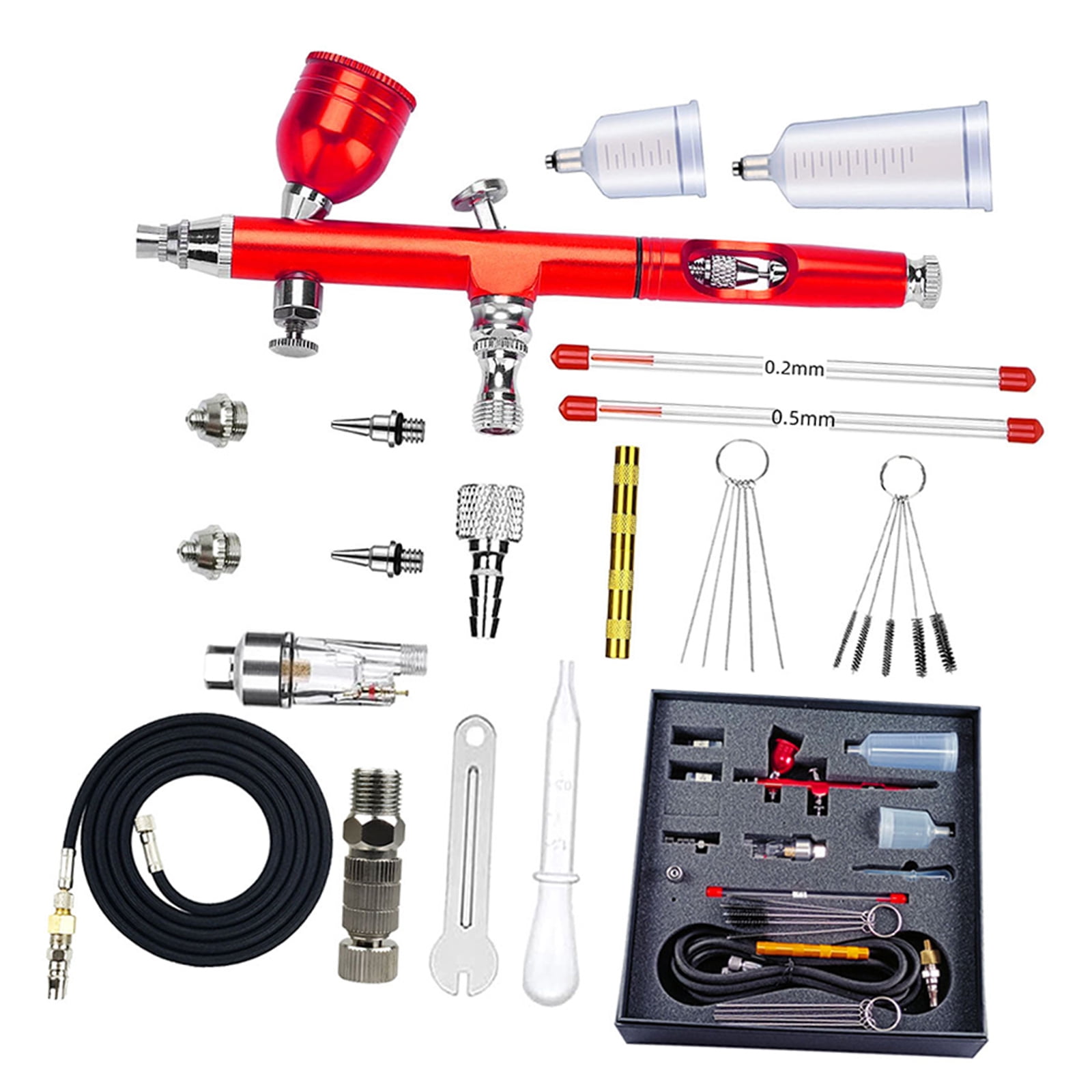 Double Action Airbrushing for General Purpose Art Craft Projects Cake Decorating Makeup Art Crafts Tattooing Tool