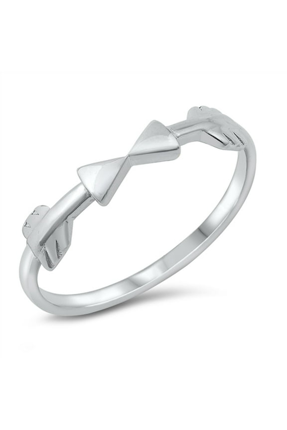 Double Arrow Wrap Ring .925 Sterling Silver Band Jewelry Female Male Unisex Size 10
