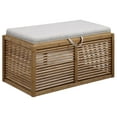 thumbnail image 1 of Double Bamboo Ottoman, 1 of 2