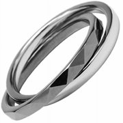 Double Banded Tungsten and Stainless Steel Ring