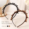 thumbnail image 1 of Double Bangs Hairstyle Headband With Clips,Hair Clip Headband ,Hair Band With Clips-Mesh Red Headband 5.12*4.33IN, 1 of 9