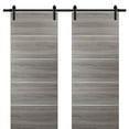 thumbnail image 1 of Double Barn Sliding Grey Doors 72 x 80 with 13FT Rails, 1 of 6