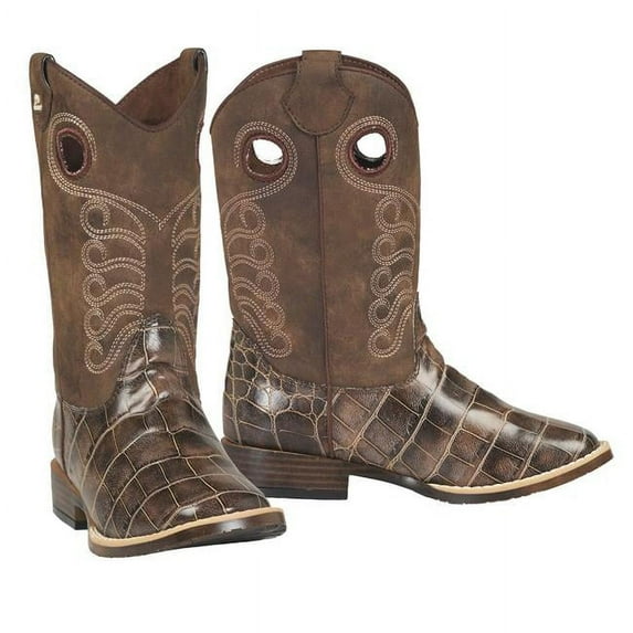 Double Barrel 4442502-09 Travis Childs Cowboy Boots, Brown - Size 9