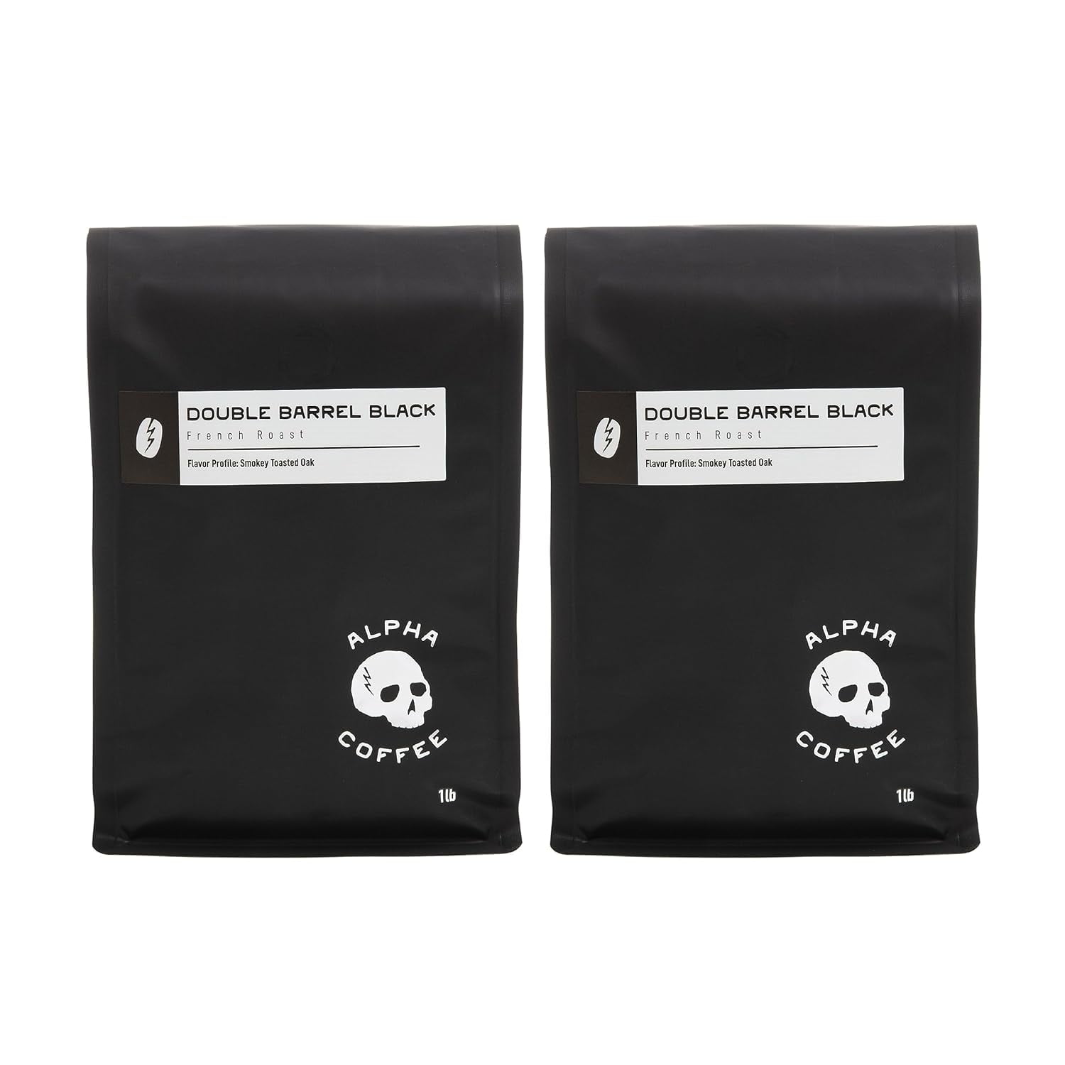 Double Barrel Black 16 oz. Premium Gourmet Craft Dark/French Roast