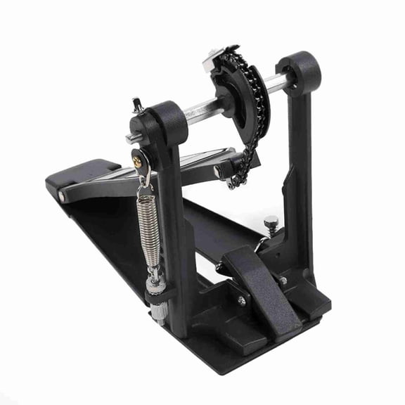 Double Bass Drum Pedal, Dual Foot Kick Pedals with Adjustable Jointed Hinge System Alloy Chain Drives for Drum Set Accessories