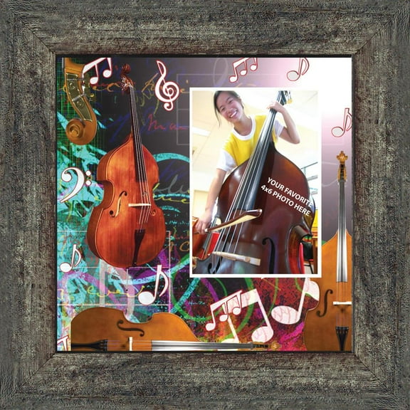 Double Bass, Marching or Concert Band Personalized Picture Frame, 10X10, 3506