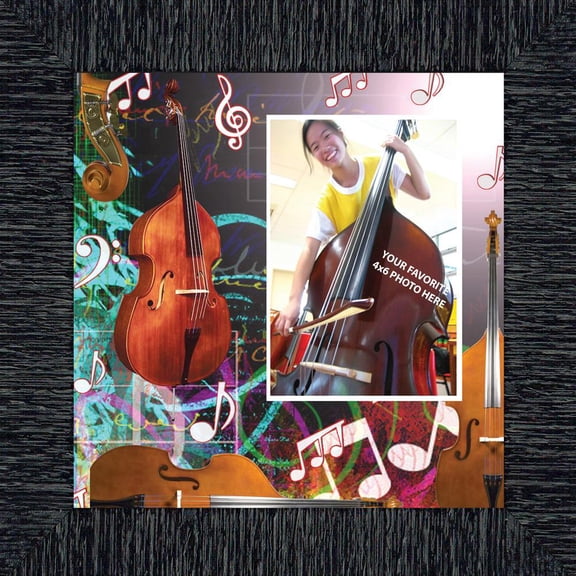 Double Bass, Marching or Concert Band Personalized Picture Frame, 10X10, 3506