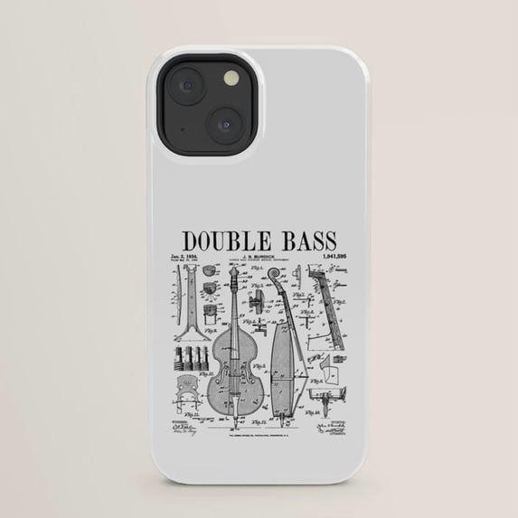 Tech Business Case Double Bass Technical Diagram Tough Case for Apple iPhone ...