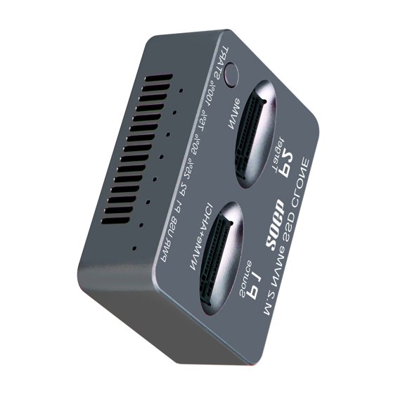 Double Bay Docking Station NVME States Disk Clone USB3.2 Type C States Drives Reader NVMe External Hard Disk Box