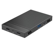 Double Bay NVMe M.2 SSD Case 10Gbps Aluminum Enclosure Docking for 2230-2280