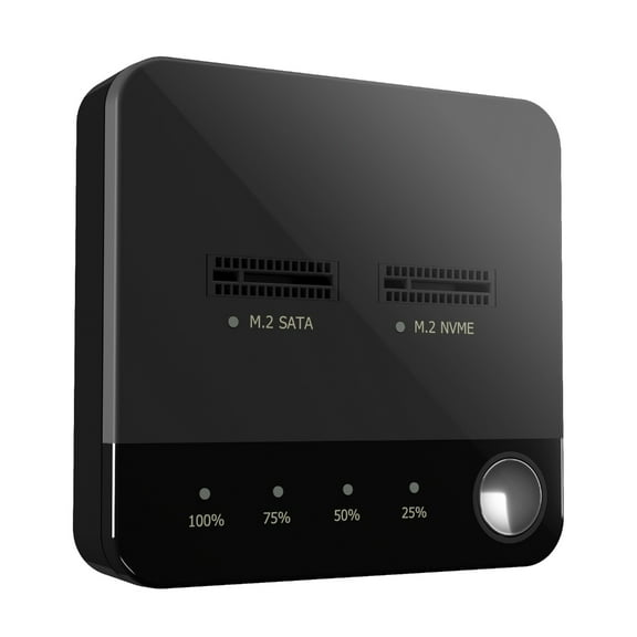 Double Bay Offline Clone M.2 NVME Duplicator M.2 NVME Docking Station M.2 Cloner for 2230/2242/2260/2280/22110