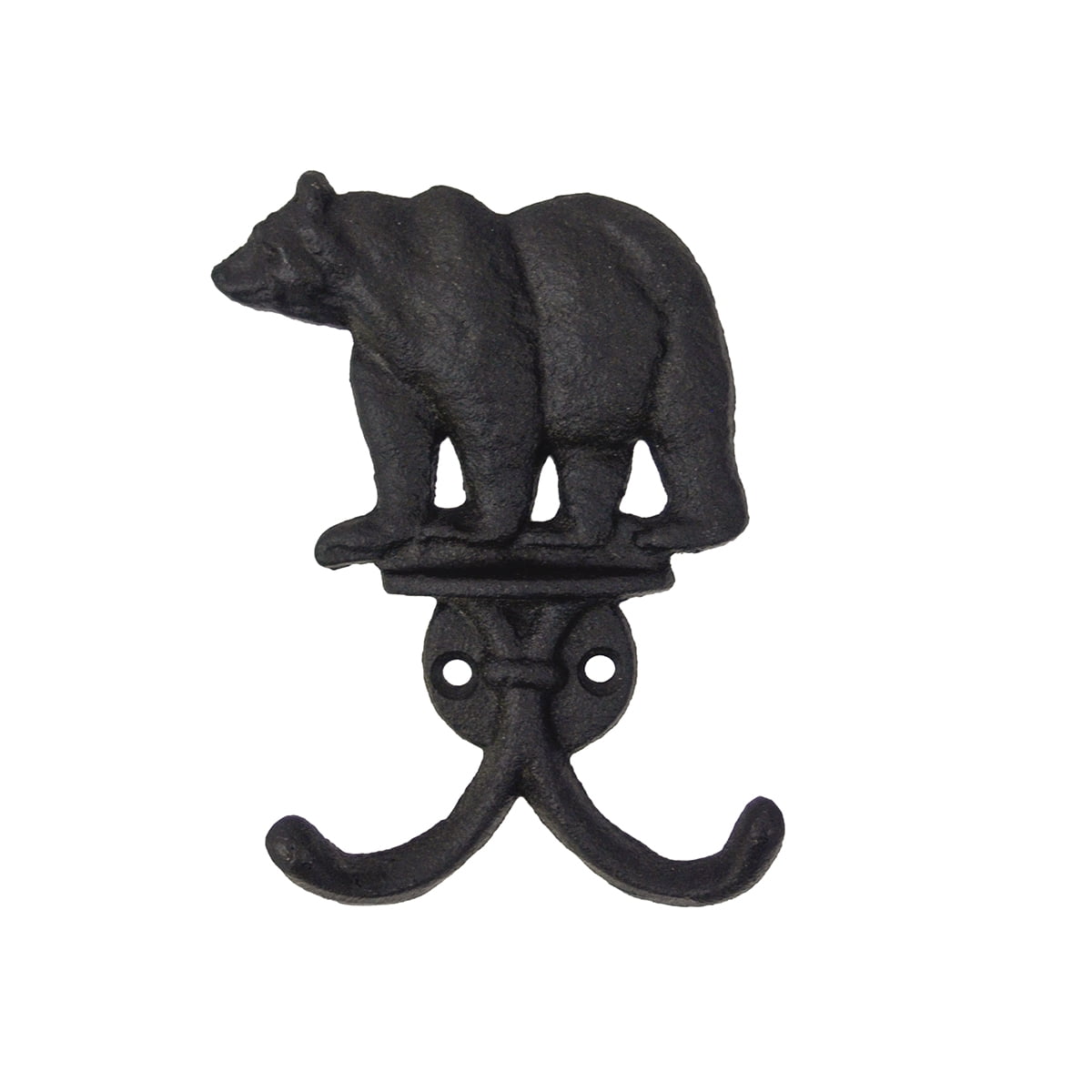 Metal Bear Double Wall Coat Hat Key Rack Holder 2 Hook Storage Hanger Home Decor Metal Bear Double Wall Coat Hat Key Rack Holder 2 Hook Storage Hanger Home Decor
