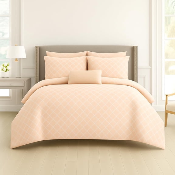 Double Bedsheet For Queen Size With 2 Matching Pillow Covers For Home - 90 X 100 Inches, Peach | Smooth Finish, Soft Touch & Breathable Comfort For Everyday Use