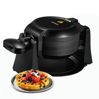 Black & Decker Rotary Waffle Maker in Black and Stainless Steel - WM1404S