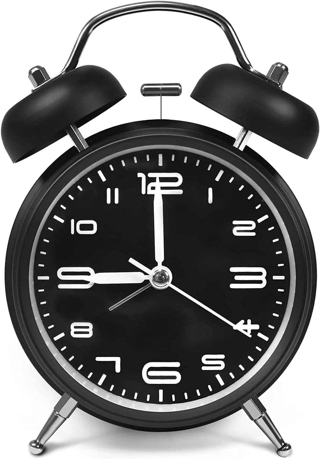 Double Bell Alarm Clock with Night Light,Alarm Clocks For Bedrooms ,Non