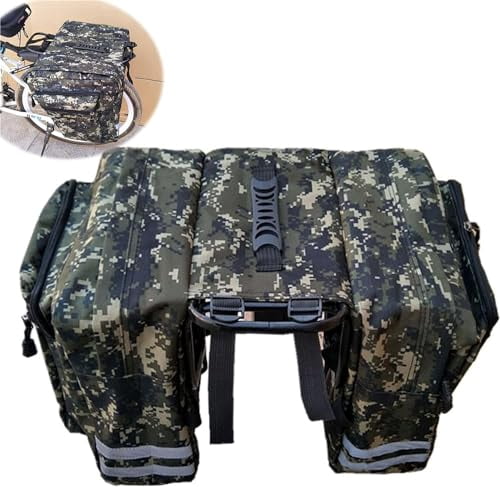 Serfas Double Pannier Bike Bags - PB-2B, 36L Total Capacity, Water Resistant, Brown