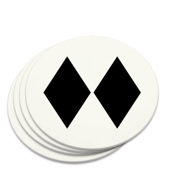 Double Black Diamond Skiing Experts Only Novelty Coaster Set