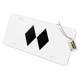 thumbnail image 1 of Double Black Diamond Skiing Experts Only Novelty Metal Vanity Tag License Plate, 1 of 3