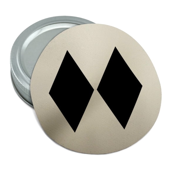 Double Black Diamond Skiing Experts Only Round Rubber Non-Slip Jar Gripper Lid Opener