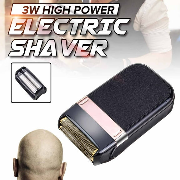 Double Blade Trimmer Baldheaded Men Electric Razor Beard Shaver Reciprocating IPX4 Waterproof