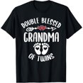 thumbnail image 1 of Double Blessed Grandma Of Twins - Funny Twin Grandmother T-Shirt, 1 of 4