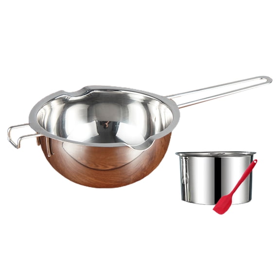 Double Boiler Sets Stainless Steel Pots and Silicone Spatula Double Boiler Set for Melting Chocolate Candy Candle Making