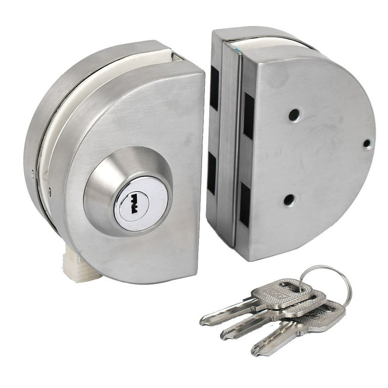 Double Bolts Type Swing Push Sliding Door Locks with Keys 8 10mm