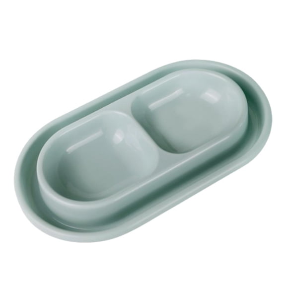 Double Bowl Pet Feeder With Antproof And Rainproof Design For Outdoor Use