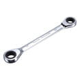 thumbnail image 1 of Double Box End Ratcheting Wrench (10x11mm) Metric 72 Teeth 12 Point Ratchet Spanner Tools, CR-V, 1 of 5