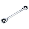 thumbnail image 1 of Double Box End Ratcheting Wrench (12x13mm) Metric 72 Teeth 12 Point Ratchet Spanner Tools, CR-V, 1 of 5