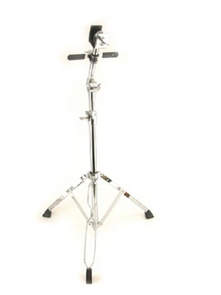 Double Braced BONGO STAND Adjustable, Chrome, Stabilizer Bar, Pivoting